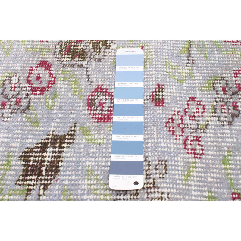 Tapis denim bleu clair 5 pi 4 po x 7 pi 3 po
