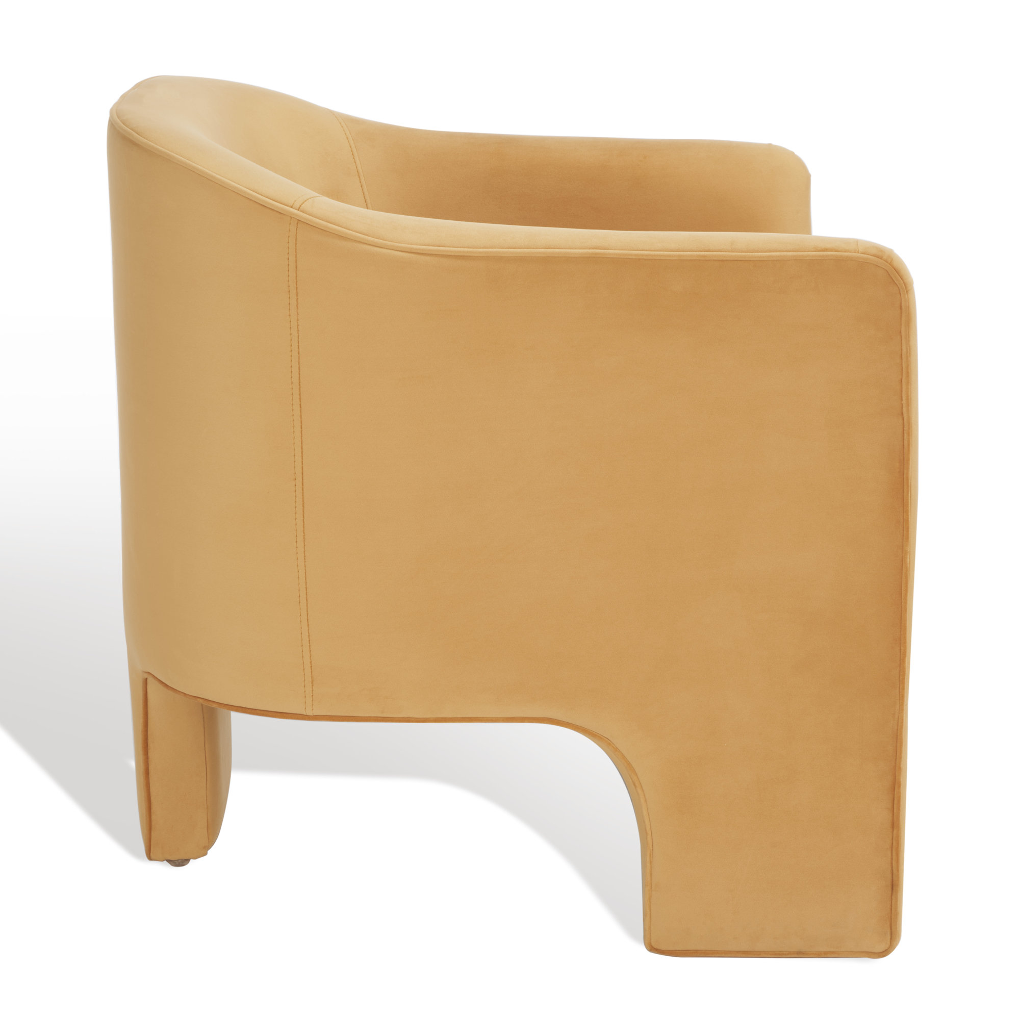 Upland Upholstered Armchair, Mustard Velvet