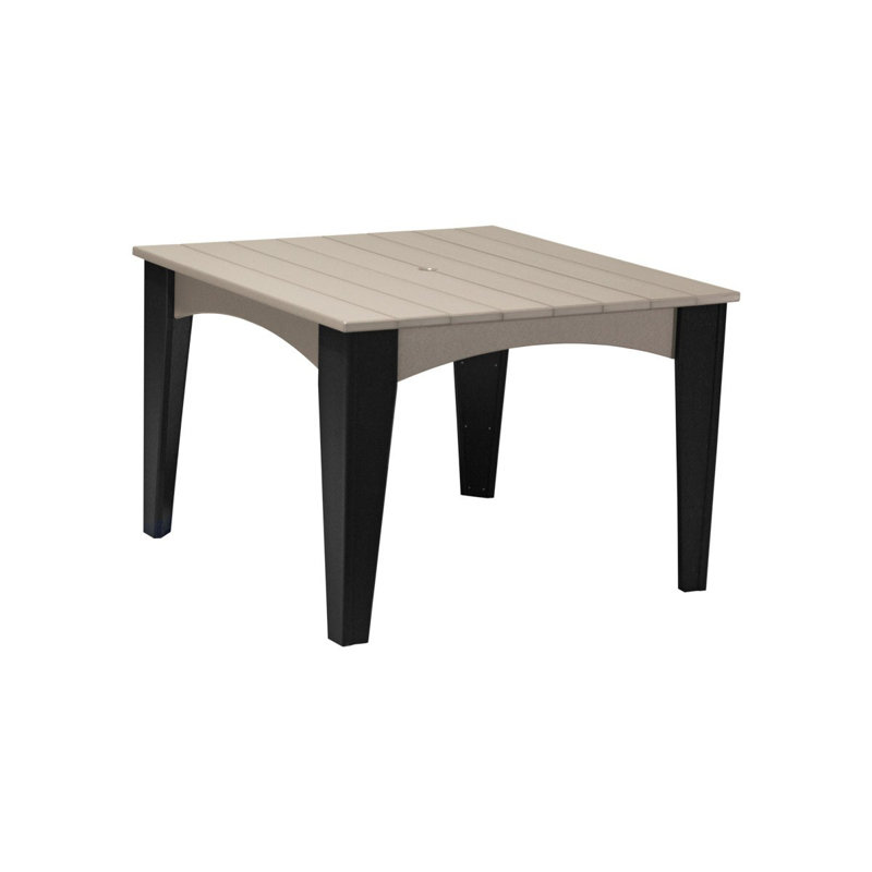 Table carrée 30 po Maltare, Noir, Bois vieilli