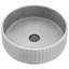 Lavabo vasque rond fait à la main gris L 16 po x l 16 po x H 5 po Windsor