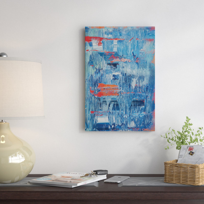 « a train », impression sur toile, H 18 po x l 12 po x P 1,5 po, Toile tendue, Pas de tapis
