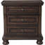 Table de chevet 3 tiroirs en noyer Audell