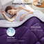 Insertion de couette matelassée à blocs de couleur très grand - mauve et mauve pâle, duvet synthétique, toutes saisons-122443356-126364010