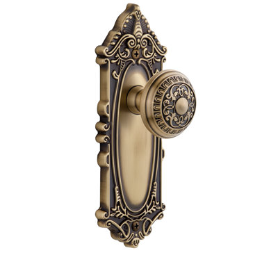 Grandeur Grande Victorian Plate Double Dummy with Windsor Door Knob