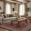 Tapis oriental rouge / ivoire Shelburne-20495565
