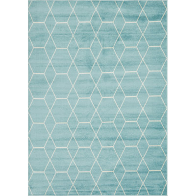 Tapis bleu menthe Debrodie