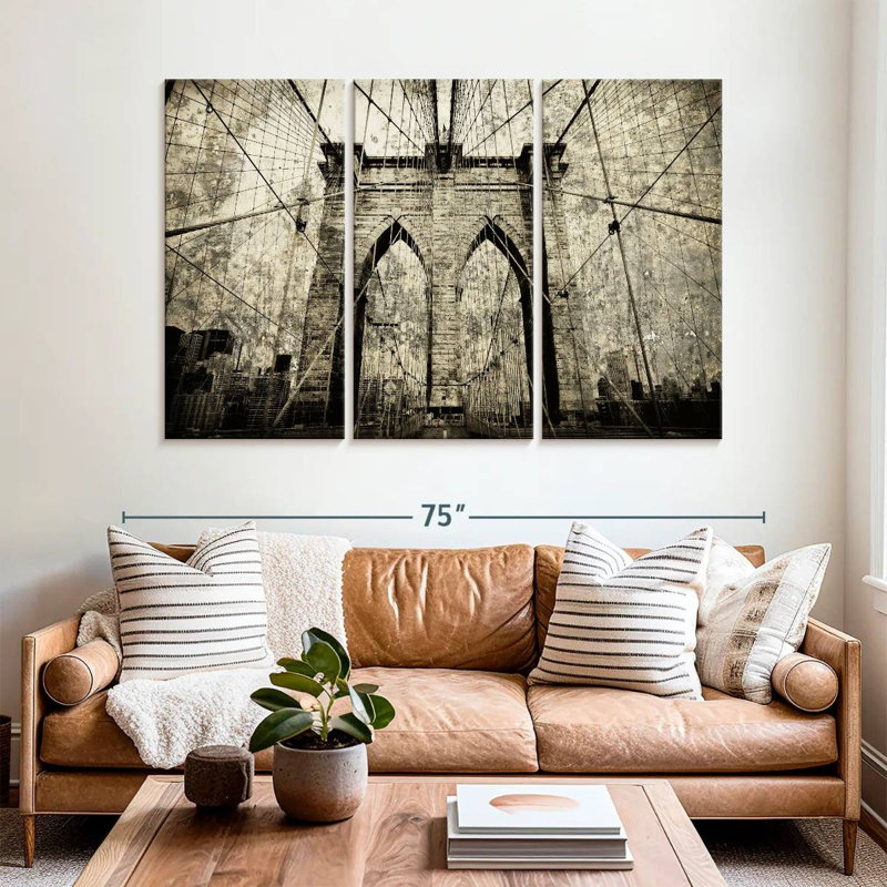 Lilie Famous Brooklyn Bridge, 42" H x 65" W