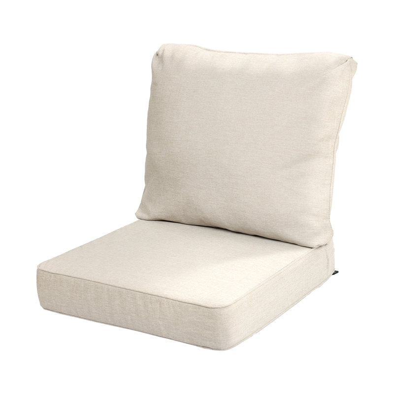  Outdoor Seat/Back Cushion, Beige Taupe, 22" W x 24" D