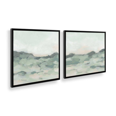 Rolling Verdant Landscapes Set of 2 Canvas Prints