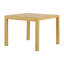 2 chaises simples et table basse pour 2 personnes, meubles en polypropylène jaune, pour l'intérieur et l'extérieur, décoloration, conception toutes saisons, utilisation intérieure / extérieure à 5 réglages, qualité commerciale, toutes saisons, robustes,