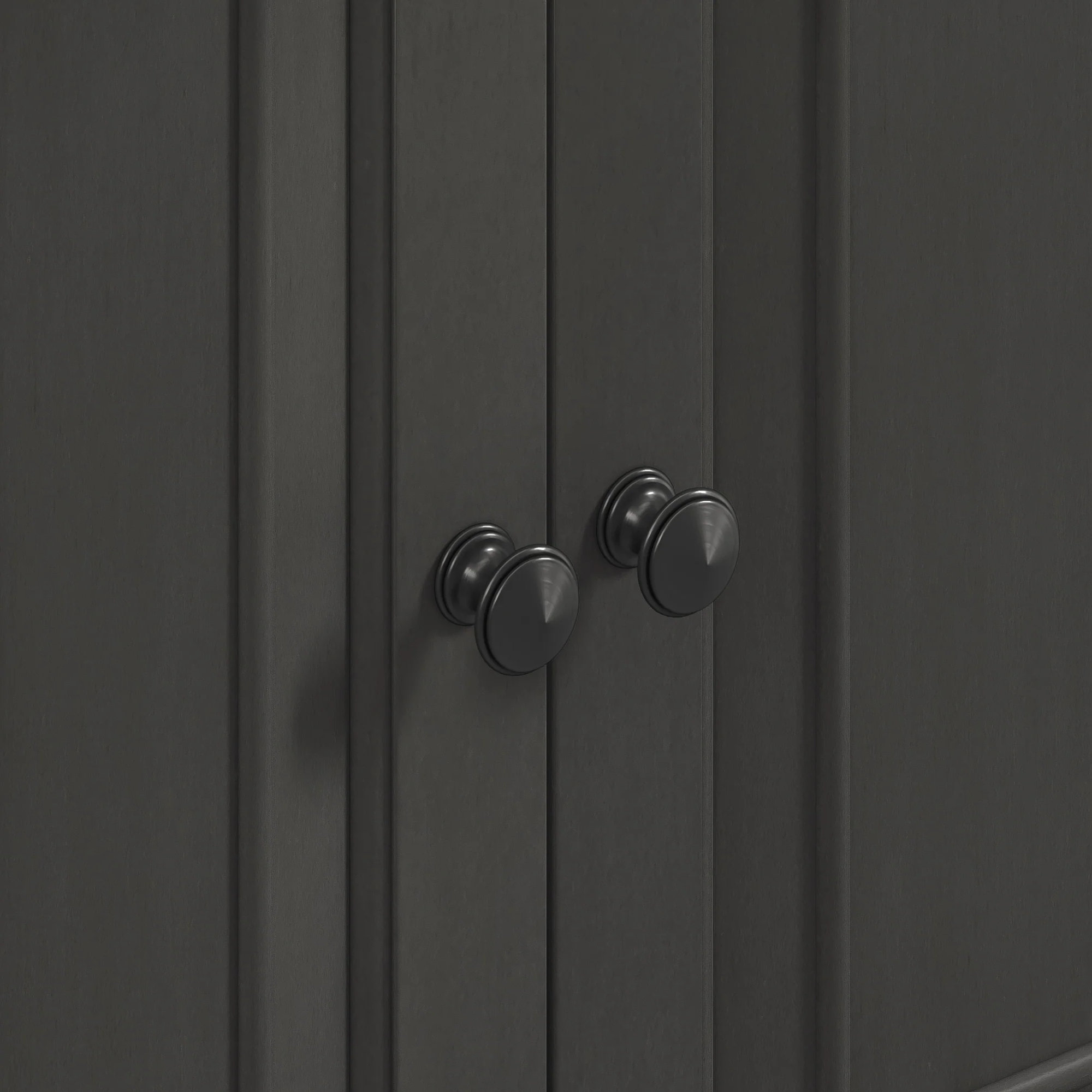 Sandborn Linen Cabinet, Charcoal Glaze
