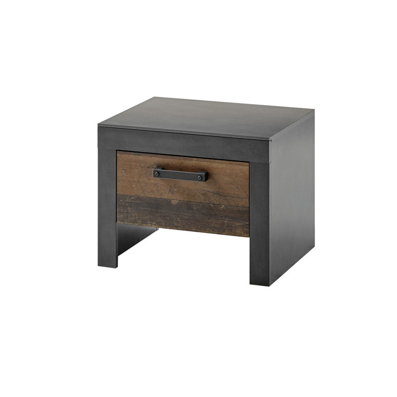 Hinik 55cm W Engineered Wood Bedside Table