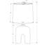 H 25 po, lampe de table, résine crème, abat-jour beige Design Design distinctif en forme d'arche