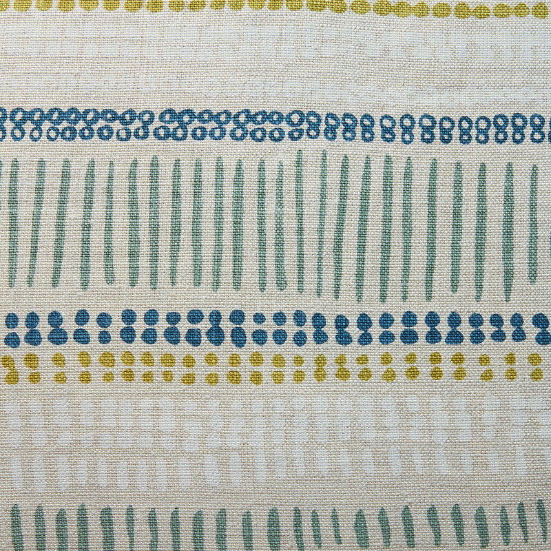 Saybrook Fabric, Blue/Green/Beige
