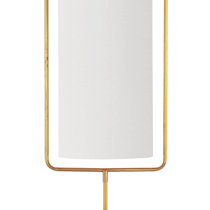 70" Column Floor Lamp, Natural Brass
