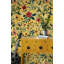 Papier peint floral, adhésif mural botanique jaune