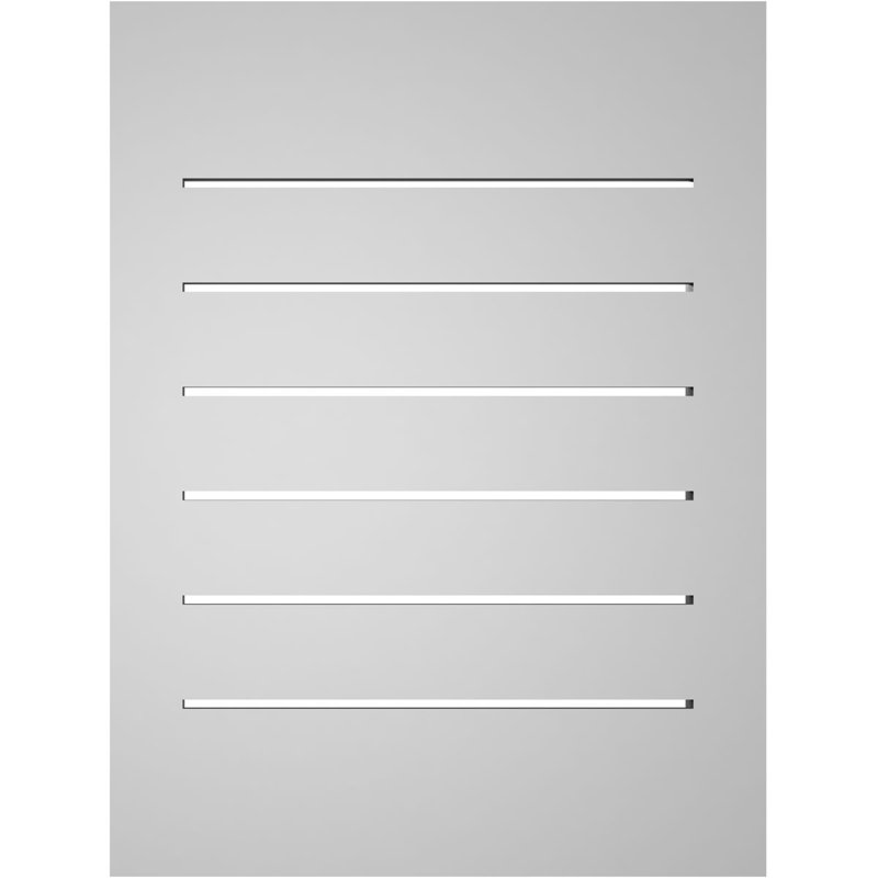 Évent à pignon fonctionnel en uréthane rectangulaire à fixation en surface, brun clair apprêté, H 24 po x l 18 po x P 1,5 po