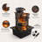 Tabletop Waterfall Fountain with LED Light and Three Bowls