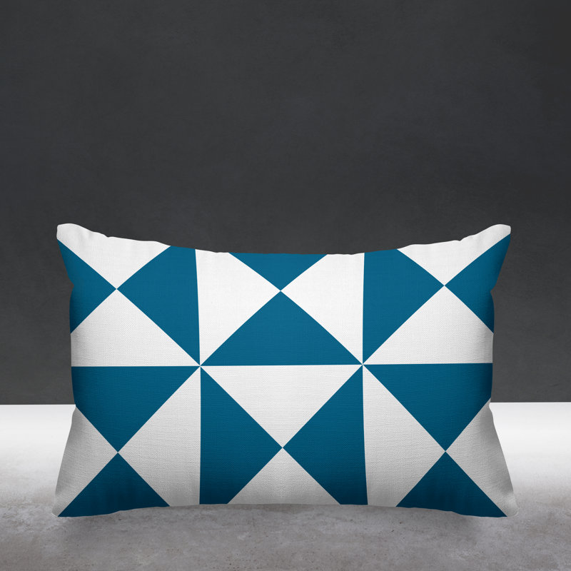 Coussin décoratif intérieur / extérieur Farrell, Turquoise