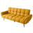 Modern 76.7 in. Flared Arm Linen Rectangle Convertible Sofa-920795755