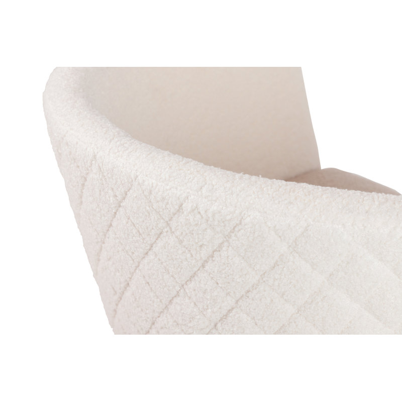 101.6cm H Polyester Upholstered Side Chair in BLACK / WHITE / BEIGE