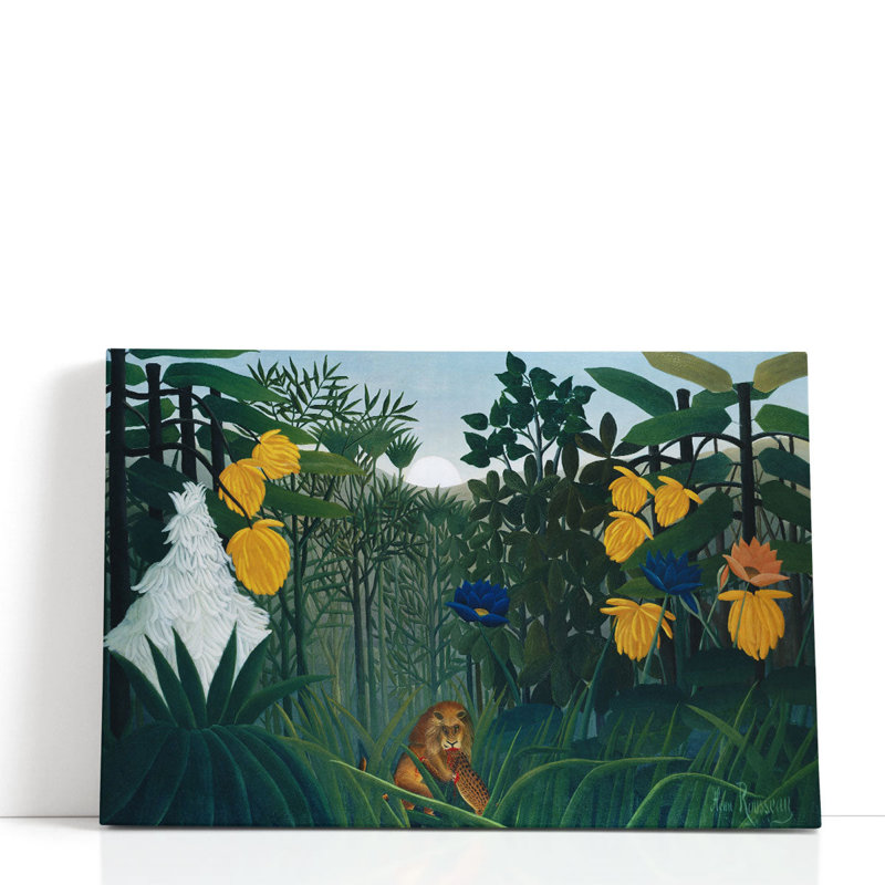 Le repas du lion, 1907, reproduction d'art sur toile, H 16 po x l 24 po