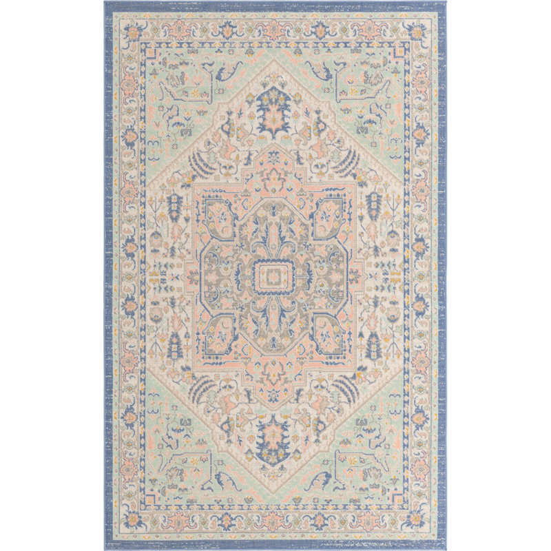 Denena Oriental Indoor Rug, Rectangle 5' x 8'