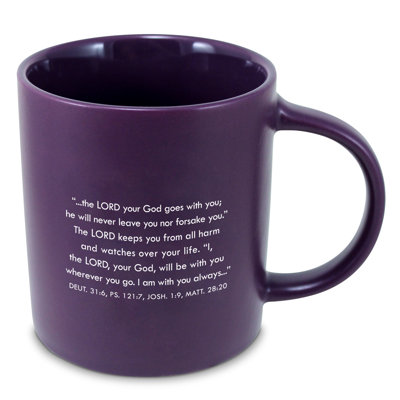 Mug Purple God Is With You Always 18Oz