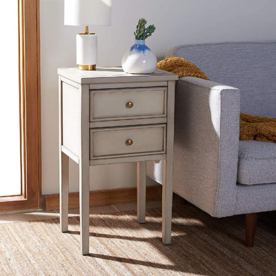 Table de bout Fedir Traditional Shaker 30 po, table de chevet rustique chic