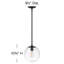 Luminaire suspendu à 1 lumière Warby-60750679-60647213-60750676