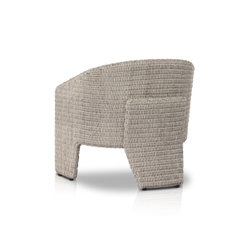 Fae Outdoor Dining Armchair, Vintage White/WHite