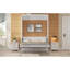 Lit escamotable double avec 2 tiroirs, beige
