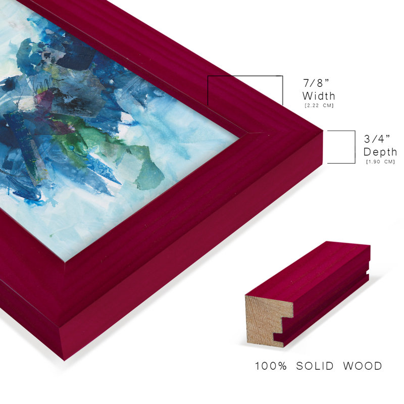 Galvester Skyward Bound I - impression d'un seul cadre photo, H 8 po x l 6 po x P 1 po, Rouge