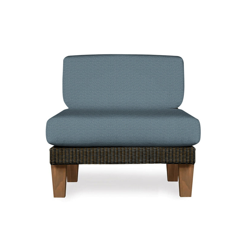 Catalina Outdoor Teak Lounge Chair, Mink, Remy Shadow