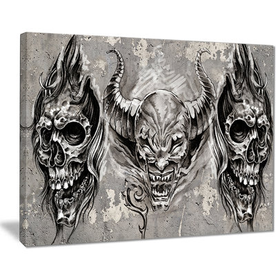 " 3 Demons Tattoo Sketch "