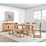 Modica Solid Wood Dining Set