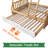 Treehouse Heavy Duty Wood Staircase Twin over Full Bunk Beds with Trundle-86511853