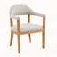 Structure en bois avec chaises de salle à manger rembourrées avec accoudoirs (ensemble de 2)-1967689328