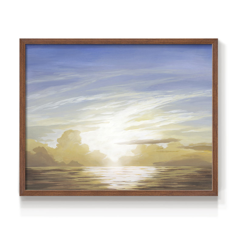 «Luminous Waters III», reproduction encadrée, Noyer, H 11 po x l 14 po