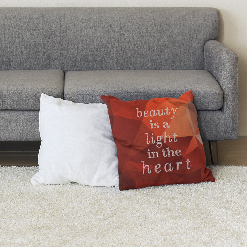 Coussin de sol inspirant la beauté des pierres précieuses, 40 po x 40 po, Topaze