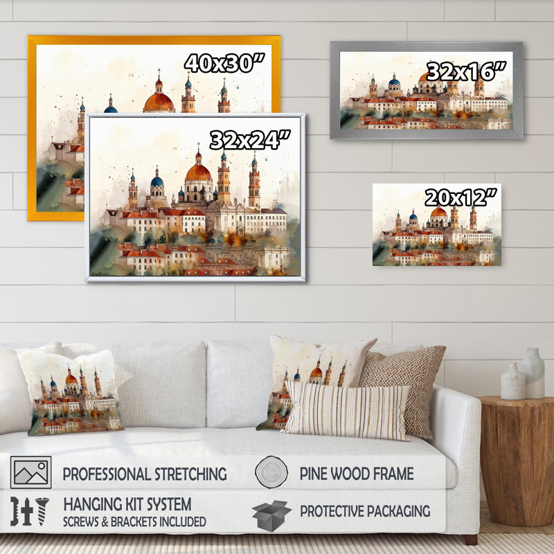Rosegunde brun et blanc dans une splendeur dorée sur toile, H 24 po x l 32 po x P 1 po, Cadre flottant doré
