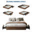 Base de lit plateforme simple en bois de taille XL, cadre de lit en bois sans tête de lit, support à lattes de bois