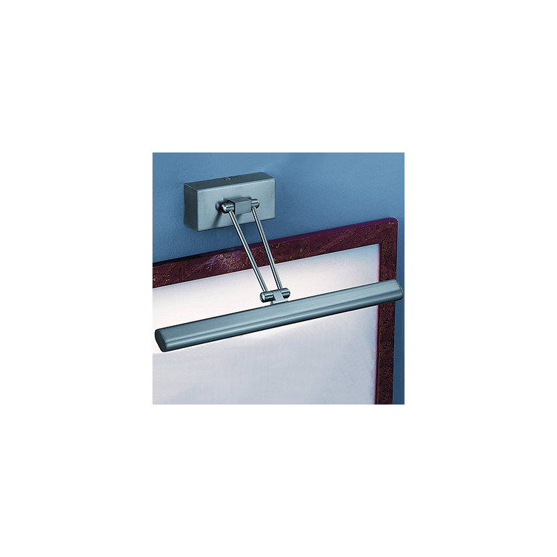 2 -Light Hardwired Dimmable Picture Light, Satin Nickel