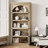 68.7" Arched Wooden Bookshelf, 5-Tier Farmhouse Bookcase with Curved Frame for Living Room, Bedroom, or Office-2056964363