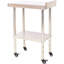24 x 15 35-1 / 2 pouces, acier inoxydable, table de travail robuste, charge de 440 lb, 4, dosseret, tablette inférieure réglable, préparation d'hôtel, table de préparation en acier avec et dosseret pour la cuisine, le restaurant