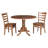 Hinerk - 2 Person Solid Wood Dual Dropleaf Dining Set-1272191184