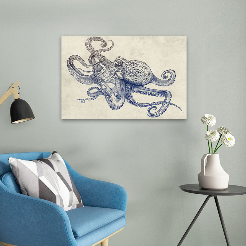 Octoflow - animaux urbain, surréalisme pop, H 16 po x l 24 po