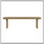 Banc en bois avec pieds robustes