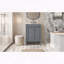 24" Modern Bathroom Vanity with 2-Tier Cabinet and Ceramic Sink-1324969443