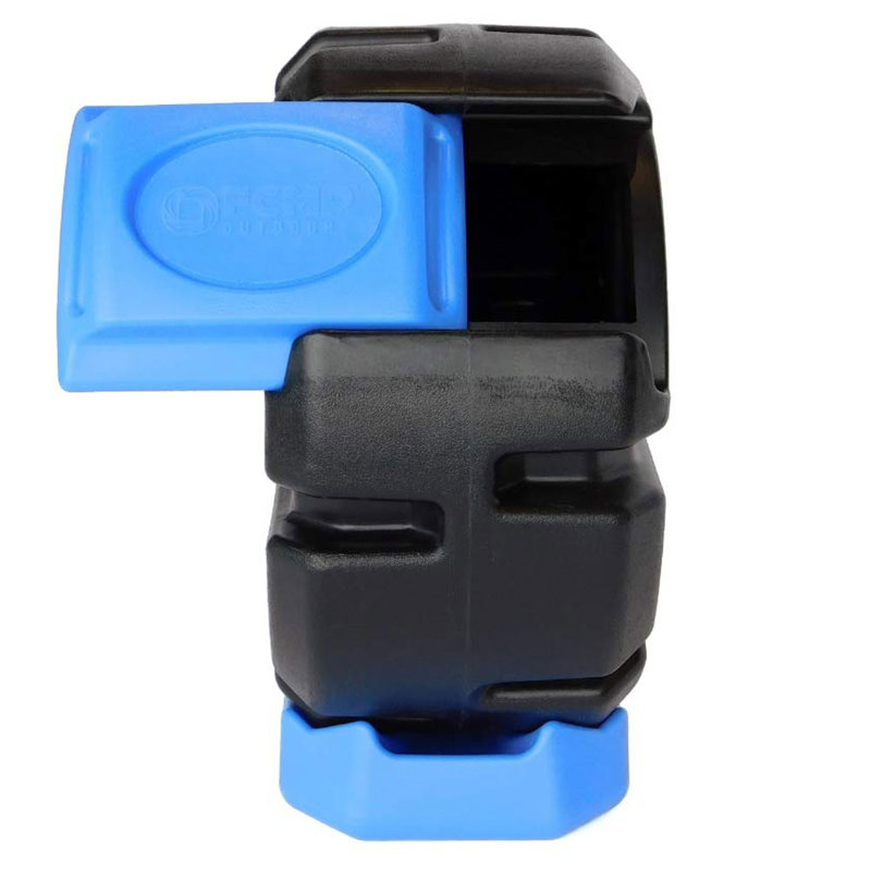 Poubelle à roulettes en plastique FCMP, Bleu